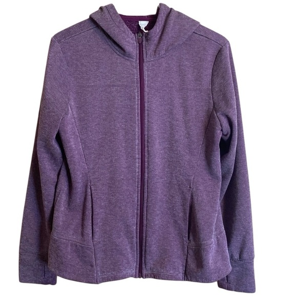 Danskin Now Tops - Danskin Now Hooded Sweatshirt Dark Pink Medium